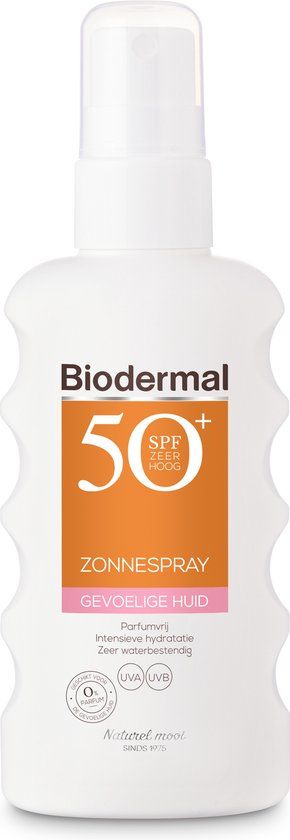 Biodermal Zonnespray Gevoelige Huid SPF50+ - 175ml