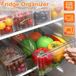 Shenzhen Haorui Industrial Technology Co., Ltd. Organiseur de réfrigérateur, set de 7 boîtes de rangement, réfrigérateur avec couvercle, boîtes de réfrigérateur transparentes, empilables, boîte de rangement pour réfrigérateur pour armoires de cuisine