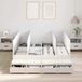 Maison Exclusive - Cadre de lit avec espace de rangement, blanc, 150 cm, bois composite