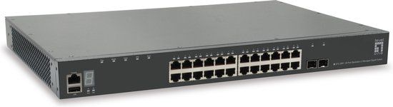 LevelOne GTL-2891 - Managed L3 Gigabit Ethernet Switch - 24 Port - Grijs