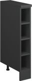 Vicco Schuin dak kast Rion, Antraciet/Antraciet, 15 x 46 cm