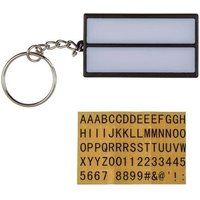 Sleutelhanger met gepersonaliseerde LED-berichtdoos zwart
