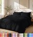 Utopia Bedding Lichtgewicht dekbedovertrekset met kussenslopen van 50 x 90 cm, 220 x 265 cm - zacht microvezel polyester (zwart)