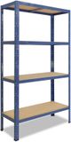 Shelfplaza HOME metalen stellingkast - 200x50x60 cm - blauw - 4 planken