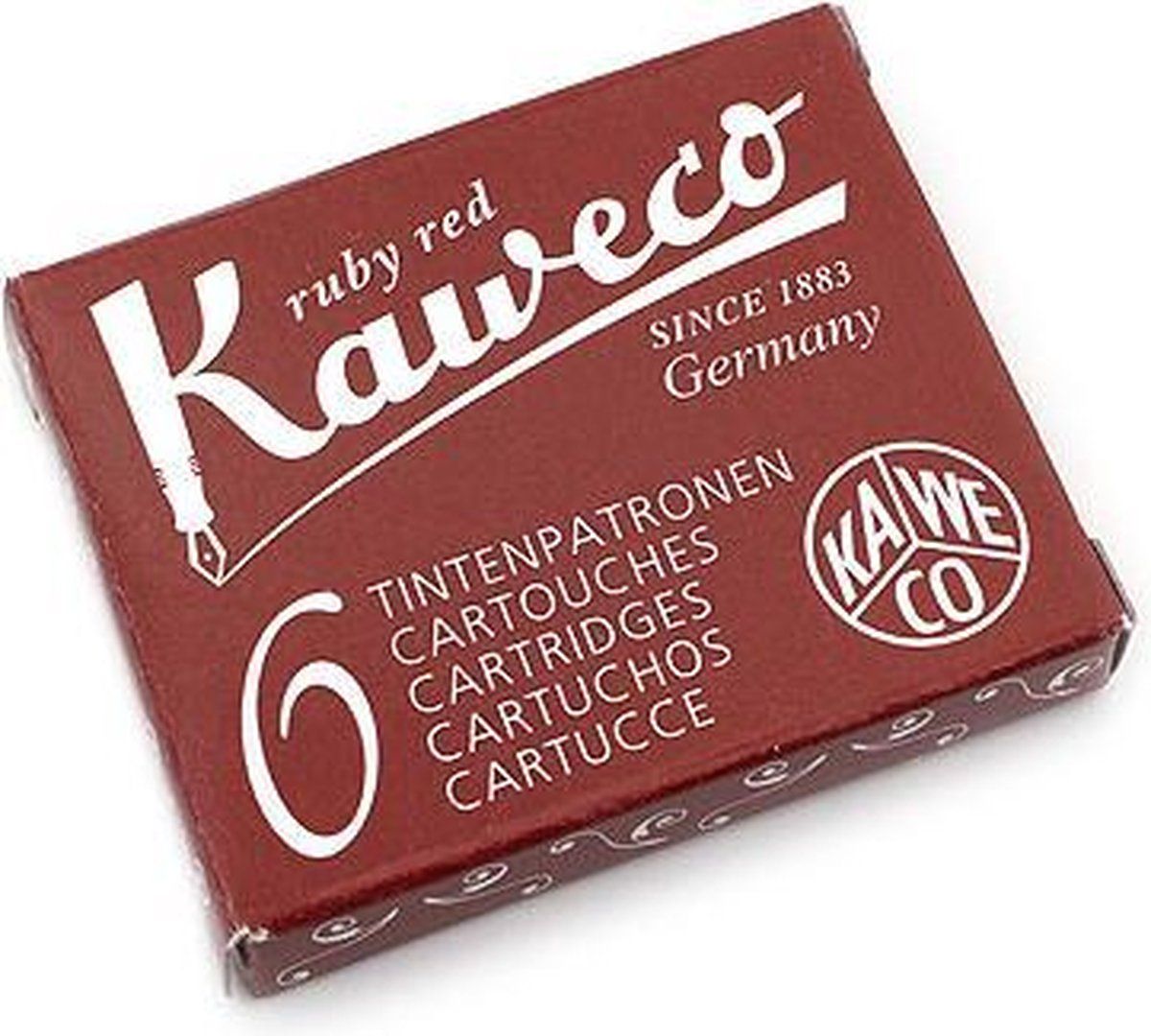 Kaweco Vulpen Inktpatroon - Rood - 6 stuks