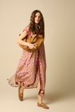 Sissy-Boy Roze maxi jurk met print