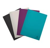 Exacompta - Réf. 85740E - 1 halfharde showmap in gerecycled PP TITANE - 40 tassen - 80 zichten - voor A4 - afm. 24 x 32 cm - 4 kleuren willekeurig aubergine, coco, zwart of turkoois