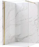 REA Flexi 130 - Walk-In Douchewand - Geborsteld Goud - 130x0,8x195cm
