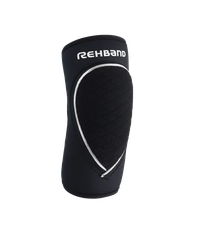 Rehband elleboogbeschermers zwart, neopreen elleboogbescherming handbal & volleybal, elleboogbeschermer indoorsport unisex, Kleur:Zwart, Maat:M