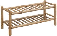 vidaXL Schoenrek - 68 x 28 x 30 cm - Bamboe - Naturel