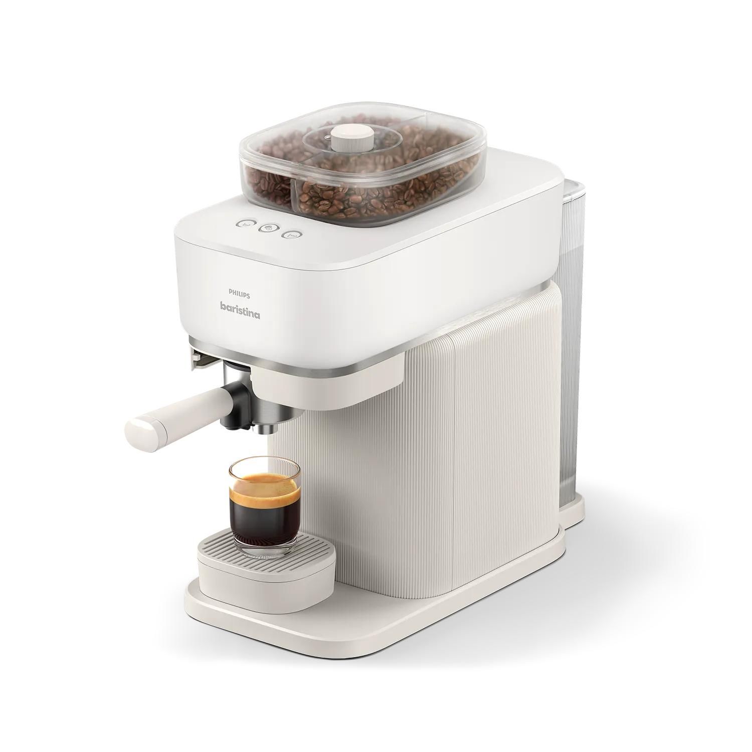 Philips Baristina met Bean swap - BAR320/00 - Espressomachine - Pistonmachine - Wit
