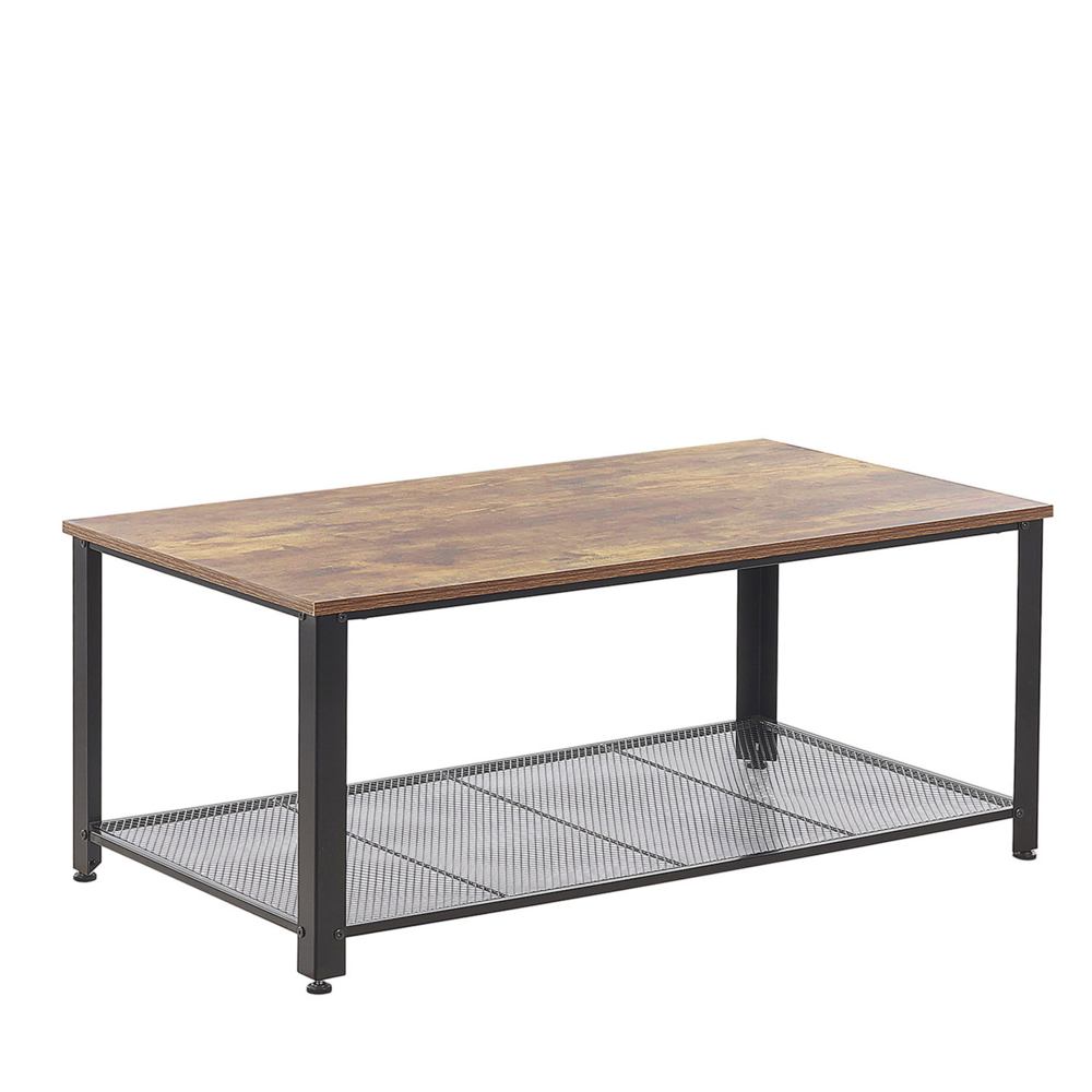 Beliani ASTON Salontafel - Donkerbruin - 106x60x46cm