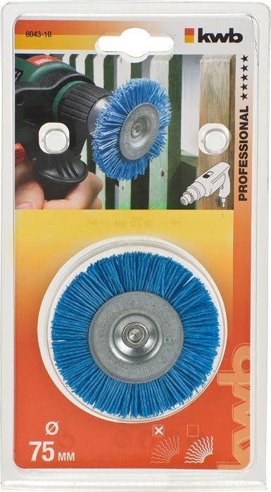 kwb Wheel brush 100 mm - blauw