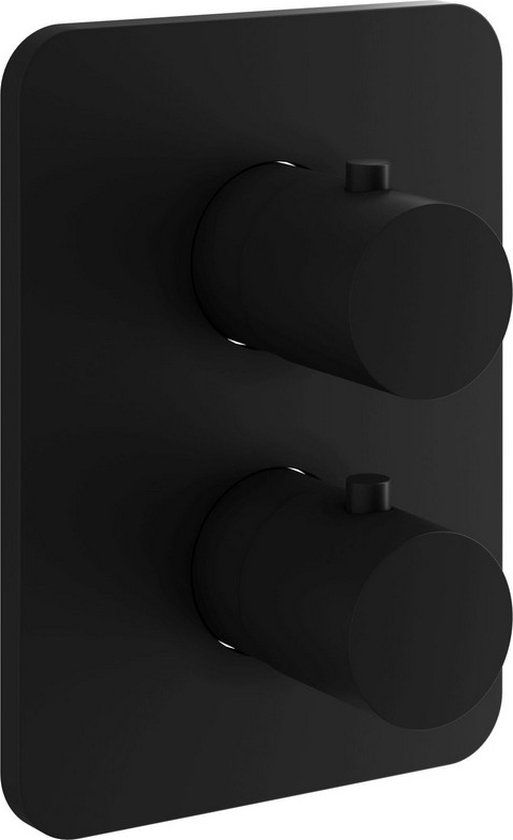 Hotbath Gal Inbouw Thermostatisch Afbouwdeel - Mat Zwart