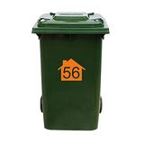 MC Living Kliko Sticker / Vuilnisbak Sticker - Nummer 56 - 22 x 17,5 - Oranje