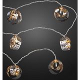 Hellum 520040 Lichtdecoratie ketting Metallic 8 LED Warm wit Batterij