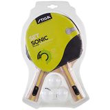 STIGA Sonic Tafeltennis Bat Set, Rood/Zwart