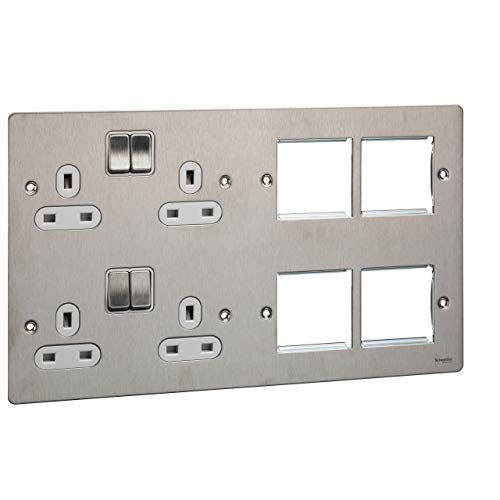 Schneider Electric Ultimate - Schakelaar - 2 x 2P + E - Met Rolluiken - Wit