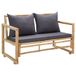 VidaXL Tuinbank Bamboo, Polyester
