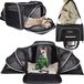 Mona - Sac de transport pour animaux - 8kg - Noir et blanc - Côtés extensibles