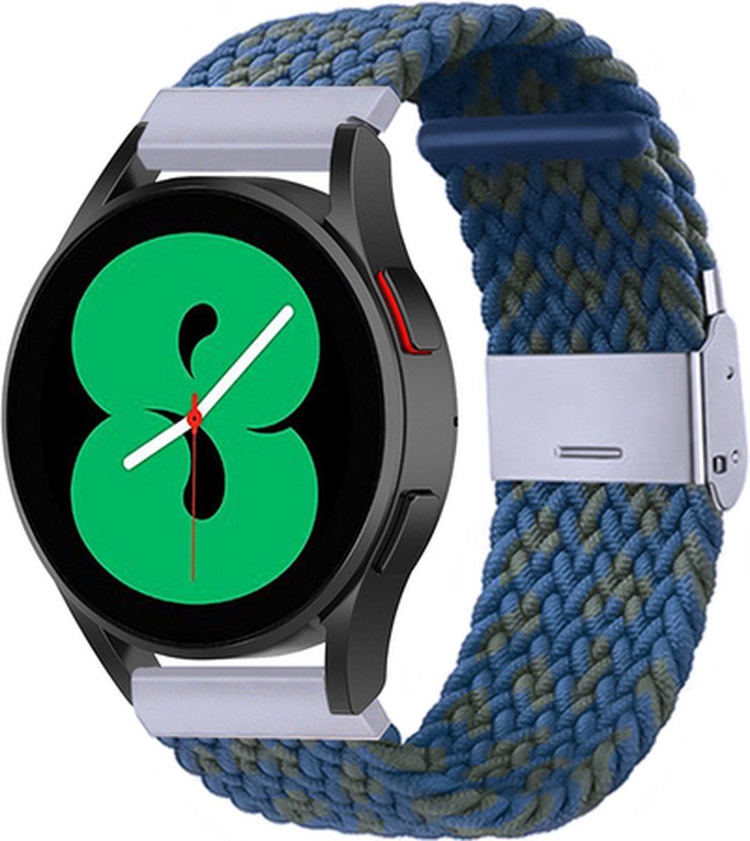 By Qubix Qubix Garmin Forerunner 55 / 245 / 645 - Braided bandje - Blauw / groen gemêleerd