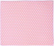 Merkloos Afwas afdruipmat/droogmat keuken - absorberend- microvezel - roze bloem - 40 x 48 cm - opvouwbaar