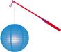 Lampionstokje 40 cm - met lampion - blauw - D25 cm