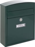 ARREGUI Compact E5733 Wandbrievenbus van Verzinkt Staal, Maat S, Groen