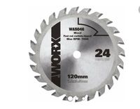 WORX Cirkelzaagblad Ø 120x9 mm WA5046, 24 tanden