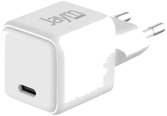 Jaym, 25W USB-C GaN Power Delivery PPS snelle netlader, Wit