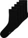 NAME IT NKNSOCK 5P SOLID NOOS - Unisexe - Chaussette - Noir - Coton/Polyamide/Élasthanne - Lot de 5 - Enfants - Automne/Hiver 2025