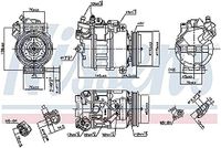 NISSENS Kompressor, Klimaanlage 89417