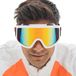 Chaks Jaren 80/90 skibril, flitsende bril in retrolook voor festival, après-ski, feestjes