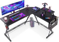 Unyqoos ODK L-vormig bureau met monitorplank