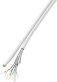 Tru Components Câble réseau duplex CAT 6 SF/UTP 4 x 2 x 0.196 mm² Blanc 50 m