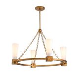 Elstead Lighting LED Kroonluchter | 4X E27 Max 40W | Distressed Gold