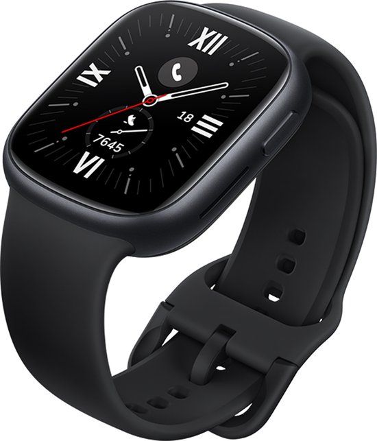 Honor Watch 4 - Zwart - Smartwatch - Bluetooth 5.2 - GPS - 14 Dagen Batterijduur