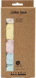 Creativ Company CC Cotton Yarn, no. 8/4, L: 5x50 m, pastel colours, 5x20 g/ 1 pack