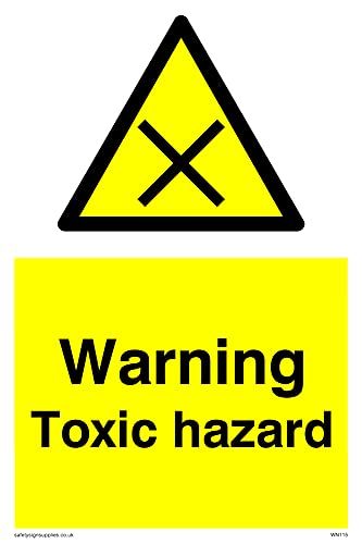 Viking Signs Pack of five - Toxic Hazard Sign - 100x150mm - A6P