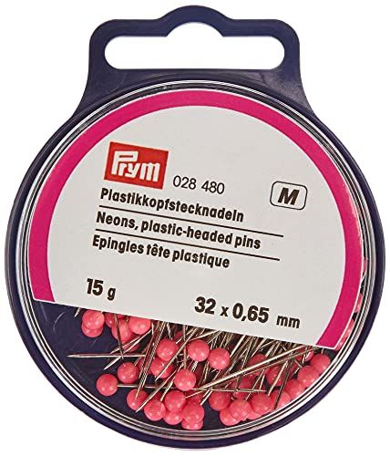 PRYM Plastic kopspelden staal 0,65 x 32 mm neon 028480