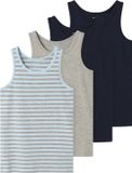 NAME IT NKMTANK TOP 4P AQUAMARINE Y/D NOOS Jongens Ondergoed - Aquamarine