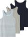 NAME IT NKMTANK TOP 4P AQUAMARINE Y/D NOOS Jongens Ondergoed - Aquamarine