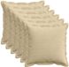 vidaXL - Kussensloop - 6 stuks - HOUTEN - Lichtgroen/Grijs - 35 x 35 cm - Corduroy