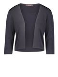 Vera Mont Gebreide damesbolero met lange mouwen, blauw, XXL