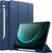 Casemania Hoes Geschikt voor Samsung Galaxy Tab S10 FE Plus - Donker Blauw