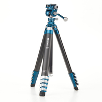 Benro TCBC15FS20PROC Tripod - Smartphone/Digital Camera - Black/Blue