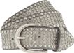 b.belt Leren Riem Riva Colour Leather Belt W80 Light Grey Grijs