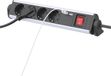 Multiprise - 4 prises - 2 USB multiprises - 3680W - Noir