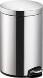 HELIT Metalen pedaalemmer classic - 12 liter - Grijs