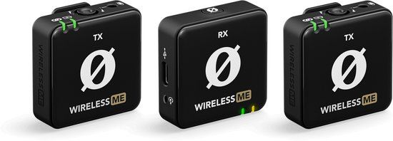 Rode Wireless ME Dual - Cameramicrofoon - Zwart